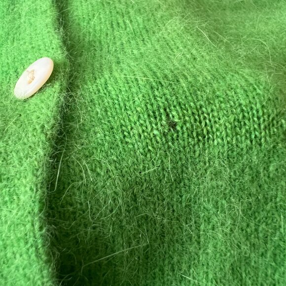 Green Mohair Wool Cardigan - Picture 4 of 5